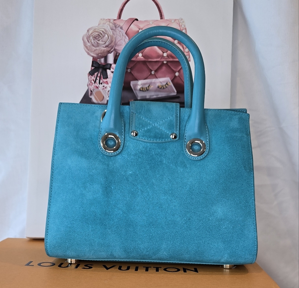 Jimmy Choo Suede Riley Purse 2 Way - Picture 3 of 14